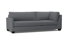 Tuxedo Left Arm Corner Sofa :: Leg Finish: Espresso / Configuration: LAF - Chaise on the Left
