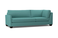 Tuxedo Left Arm Corner Sofa :: Leg Finish: Espresso / Configuration: LAF - Chaise on the Left