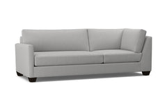 Tuxedo Left Arm Corner Sofa :: Leg Finish: Espresso / Configuration: LAF - Chaise on the Left