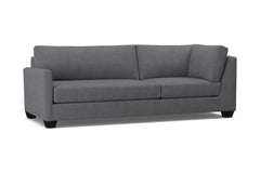Tuxedo Left Arm Corner Sofa :: Leg Finish: Espresso / Configuration: LAF - Chaise on the Left