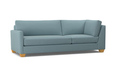 Tuxedo Left Arm Corner Sofa :: Leg Finish: Natural / Configuration: LAF - Chaise on the Left