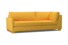 Tuxedo Left Arm Corner Sofa :: Leg Finish: Natural / Configuration: LAF - Chaise on the Left