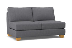 Tuxedo Armless Apartment Size Sofa :: Leg Finish: Natural