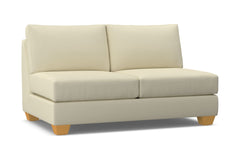 Tuxedo Armless Apartment Size Sofa :: Leg Finish: Natural