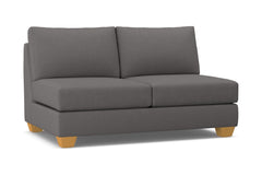 Tuxedo Armless Apartment Size Sofa :: Leg Finish: Natural