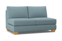 Tuxedo Armless Apartment Size Sofa :: Leg Finish: Natural