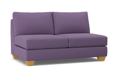 Tuxedo Armless Apartment Size Sofa :: Leg Finish: Natural