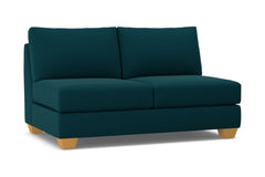 Tuxedo Armless Apartment Size Sofa :: Leg Finish: Natural