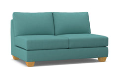 Tuxedo Armless Apartment Size Sofa :: Leg Finish: Natural