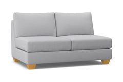 Tuxedo Armless Apartment Size Sofa :: Leg Finish: Natural