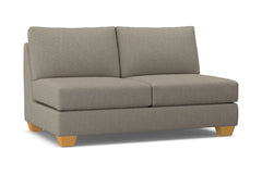 Tuxedo Armless Apartment Size Sofa :: Leg Finish: Natural