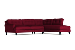 Virgil 2pc Sectional Sofa :: Leg Finish: Espresso / Configuration: RAF - Chaise on the Right
