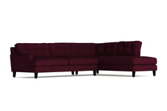 Virgil 2pc Sectional Sofa :: Leg Finish: Espresso / Configuration: RAF - Chaise on the Right