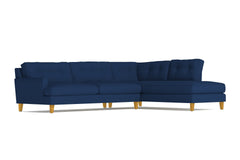 Virgil 2pc Sectional Sofa :: Leg Finish: Natural / Configuration: RAF - Chaise on the Right