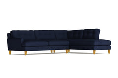 Virgil 2pc Sectional Sofa :: Leg Finish: Natural / Configuration: RAF - Chaise on the Right