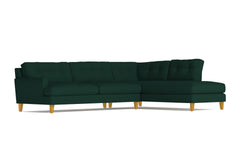 Virgil 2pc Sectional Sofa :: Leg Finish: Natural / Configuration: RAF - Chaise on the Right