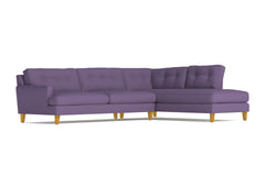 Virgil 2pc Sectional Sofa :: Leg Finish: Natural / Configuration: RAF - Chaise on the Right