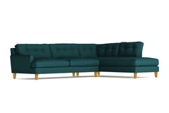 Virgil 2pc Sectional Sofa :: Leg Finish: Natural / Configuration: RAF - Chaise on the Right