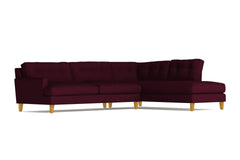Virgil 2pc Sectional Sofa :: Leg Finish: Natural / Configuration: RAF - Chaise on the Right