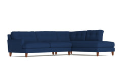 Virgil 2pc Sectional Sofa :: Leg Finish: Pecan / Configuration: RAF - Chaise on the Right