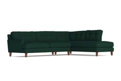 Virgil 2pc Sectional Sofa :: Leg Finish: Pecan / Configuration: RAF - Chaise on the Right