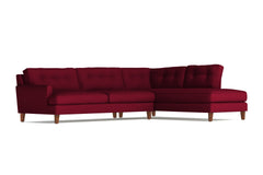 Virgil 2pc Sectional Sofa :: Leg Finish: Pecan / Configuration: RAF - Chaise on the Right