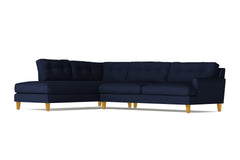 Virgil 2pc Sectional Sofa :: Leg Finish: Natural / Configuration: LAF - Chaise on the Left
