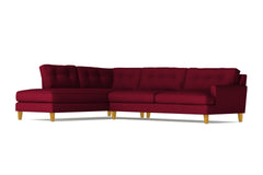 Virgil 2pc Sectional Sofa :: Leg Finish: Natural / Configuration: LAF - Chaise on the Left