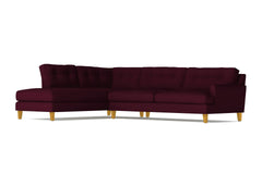 Virgil 2pc Sectional Sofa :: Leg Finish: Natural / Configuration: LAF - Chaise on the Left