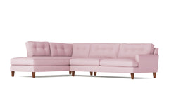 Virgil 2pc Sectional Sofa :: Leg Finish: Pecan / Configuration: LAF - Chaise on the Left