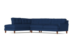 Virgil 2pc Sectional Sofa :: Leg Finish: Pecan / Configuration: LAF - Chaise on the Left