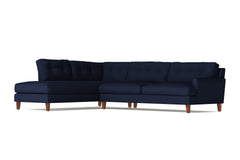Virgil 2pc Sectional Sofa :: Leg Finish: Pecan / Configuration: LAF - Chaise on the Left