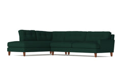 Virgil 2pc Sectional Sofa :: Leg Finish: Pecan / Configuration: LAF - Chaise on the Left