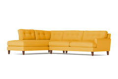 Virgil 2pc Sectional Sofa :: Leg Finish: Pecan / Configuration: LAF - Chaise on the Left