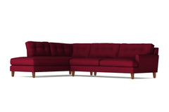 Virgil 2pc Sectional Sofa :: Leg Finish: Pecan / Configuration: LAF - Chaise on the Left