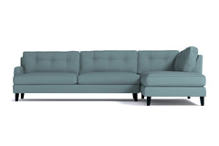 Virgil 2pc Sectional Sofa :: Leg Finish: Espresso / Configuration: RAF - Chaise on the Right