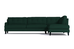 Virgil 2pc Sectional Sofa :: Leg Finish: Espresso / Configuration: RAF - Chaise on the Right