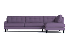 Virgil 2pc Sectional Sofa :: Leg Finish: Espresso / Configuration: RAF - Chaise on the Right