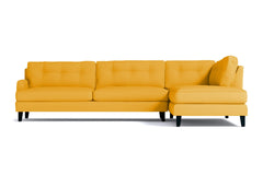 Virgil 2pc Sectional Sofa :: Leg Finish: Espresso / Configuration: RAF - Chaise on the Right