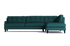 Virgil 2pc Sectional Sofa :: Leg Finish: Espresso / Configuration: RAF - Chaise on the Right