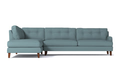 Virgil 2pc Sectional Sofa :: Leg Finish: Pecan / Configuration: LAF - Chaise on the Left