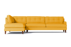 Virgil 2pc Sectional Sofa :: Leg Finish: Pecan / Configuration: LAF - Chaise on the Left