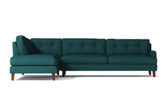 Virgil 2pc Sectional Sofa :: Leg Finish: Pecan / Configuration: LAF - Chaise on the Left