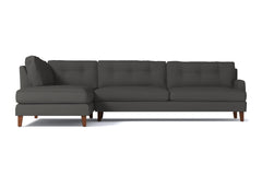 Virgil 2pc Sectional Sofa :: Leg Finish: Pecan / Configuration: LAF - Chaise on the Left