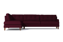 Virgil 2pc Sectional Sofa :: Leg Finish: Pecan / Configuration: LAF - Chaise on the Left