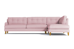 Virgil 2pc Sectional Sofa :: Leg Finish: Natural / Configuration: RAF - Chaise on the Right