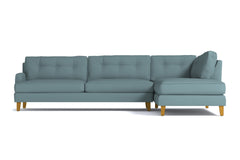 Virgil 2pc Sectional Sofa :: Leg Finish: Natural / Configuration: RAF - Chaise on the Right