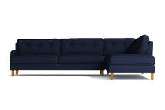 Virgil 2pc Sectional Sofa :: Leg Finish: Natural / Configuration: RAF - Chaise on the Right