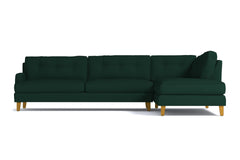 Virgil 2pc Sectional Sofa :: Leg Finish: Natural / Configuration: RAF - Chaise on the Right