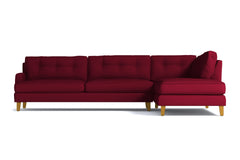 Virgil 2pc Sectional Sofa :: Leg Finish: Natural / Configuration: RAF - Chaise on the Right